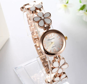 W3894 - Korean style fashion flower bracelet watch